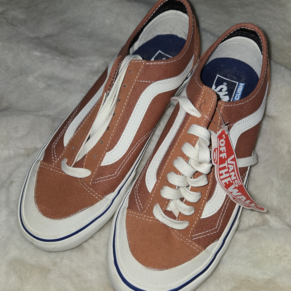 Vans Old Skool Men's Rust/White Canvas Skate Shoes